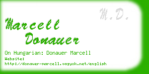 marcell donauer business card